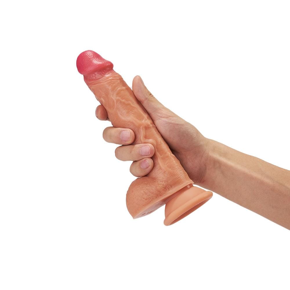 8 Frequency 3 Functions Wearable Remote Control Suction Cup Realistic Dildo