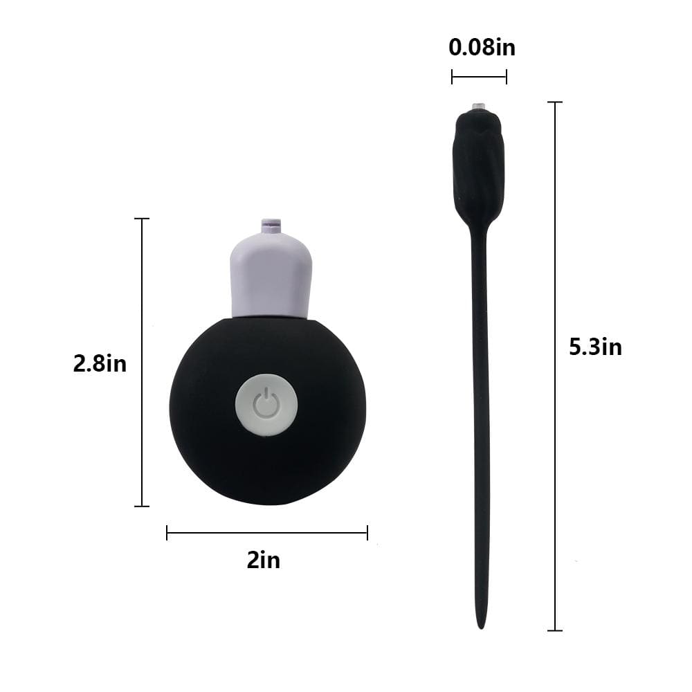 Silicone 20-Pattern Vibrating Urethral Sound