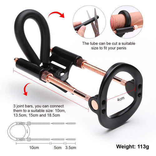 Male Enhancement Kit Eudg Enlargement Penis Extender Medical Free Penis pump Enlarger Stretcher Tension Sex Toys for Masturbator