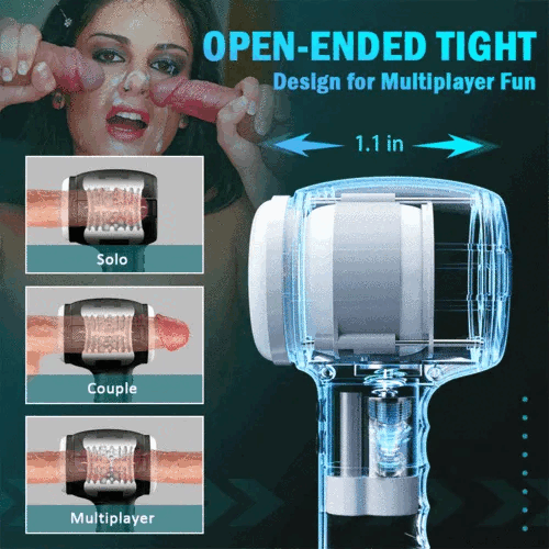 8 Vibrating 5 Thrusting Handheld Male Masturbtor