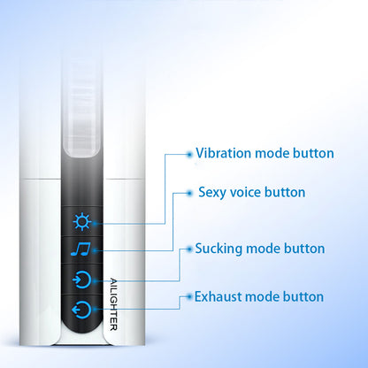 OLO Intelligent Voice Heating Sucking Masturbation Cup Vibrating Oral Aircraft Cup Deep Throat Male Masturbators Sex Toy for Man