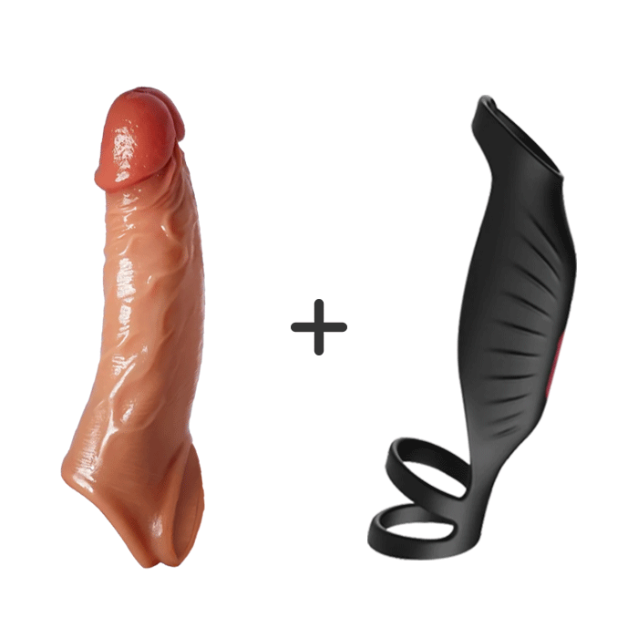 Penis Sleeve and Vibrating Cock Ring