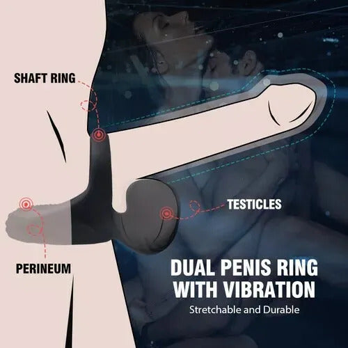 [HOT SALE] 2-Motor Penis Glans Training 10-Vibration Masturbation Cup