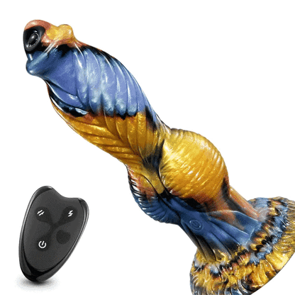 Animal Texture 7 Thrusting Vibrating Big Sucker Monster Dildo 10.23 Inch