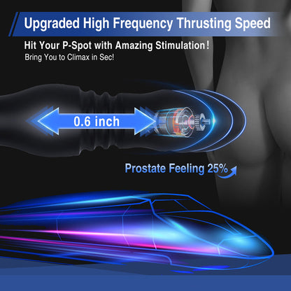 3IN1 Remote Control 7 Vibrating 7 Thrusting Prostate Massager