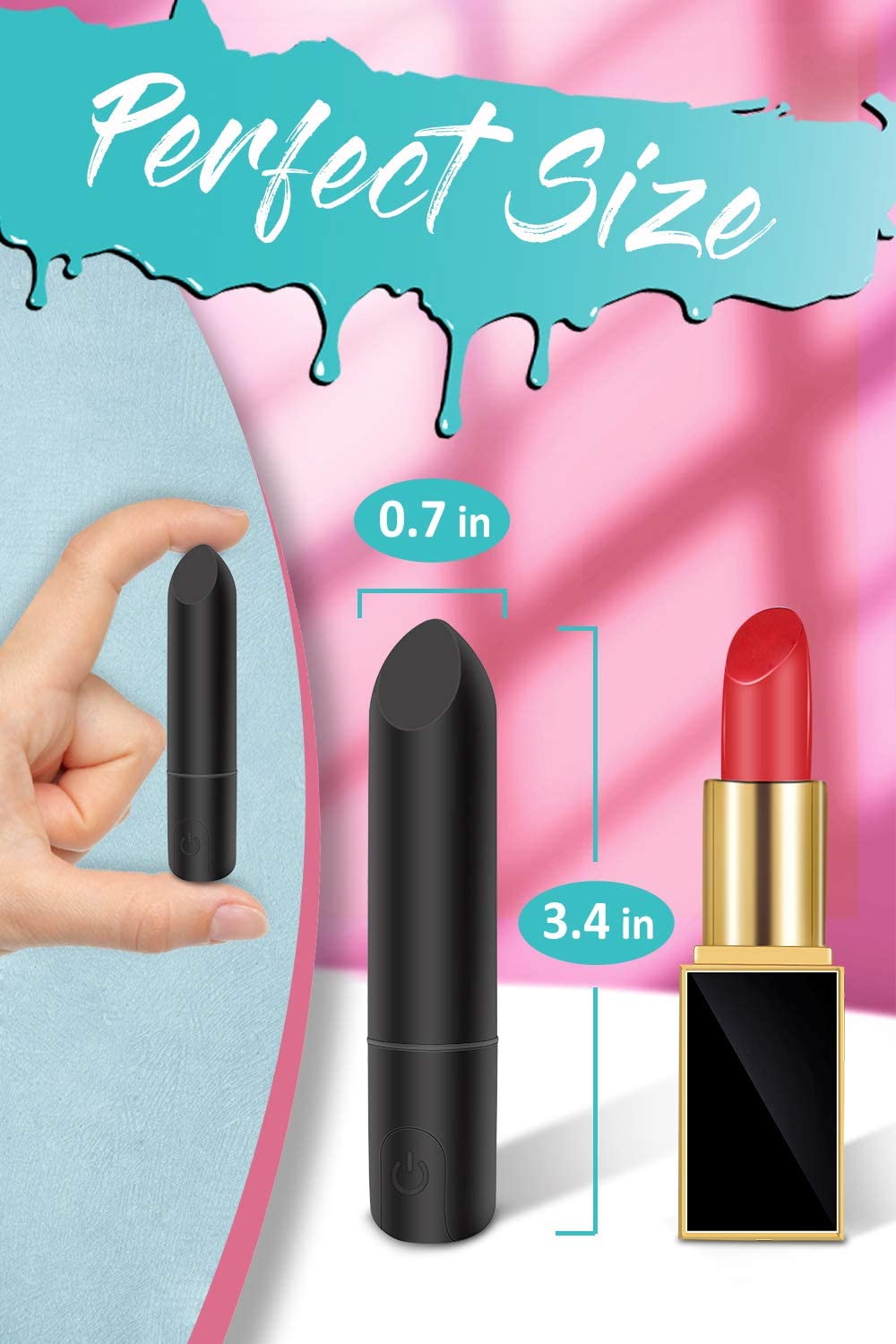 Bullet Vibrator with Angled Tip