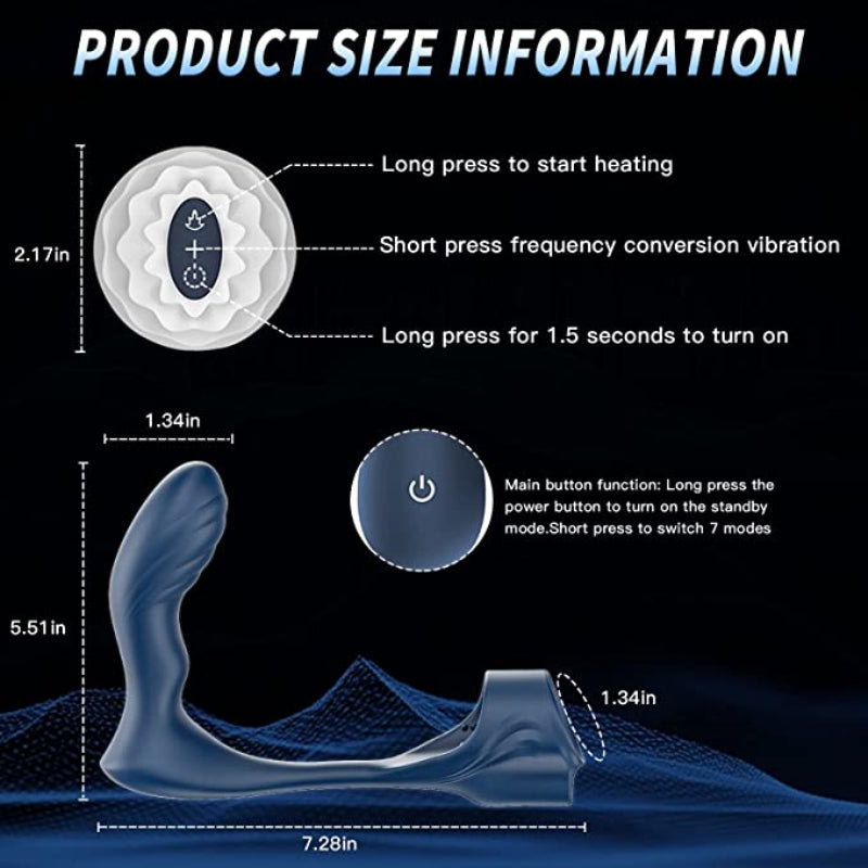 Male Prostate Massage Cock Penis Sleeve Cockring Dildo Vibrator Anal Butt Plug Stimulator Delay Ejaculation Ring Sex Toy For Men