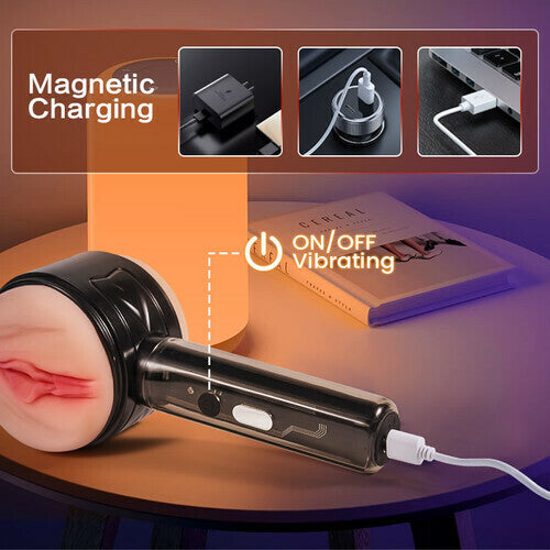 Sexoralab 10 Vibration Anal and Vaginal 2 in 1 Handheld Masturbator