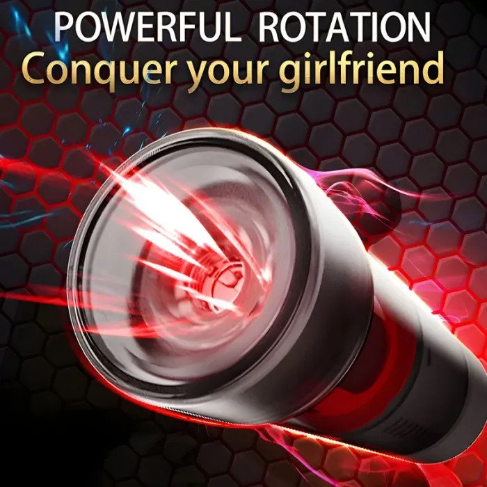 5 Sucking 5 Rotating Vibrating Penis Pump and Masturbator